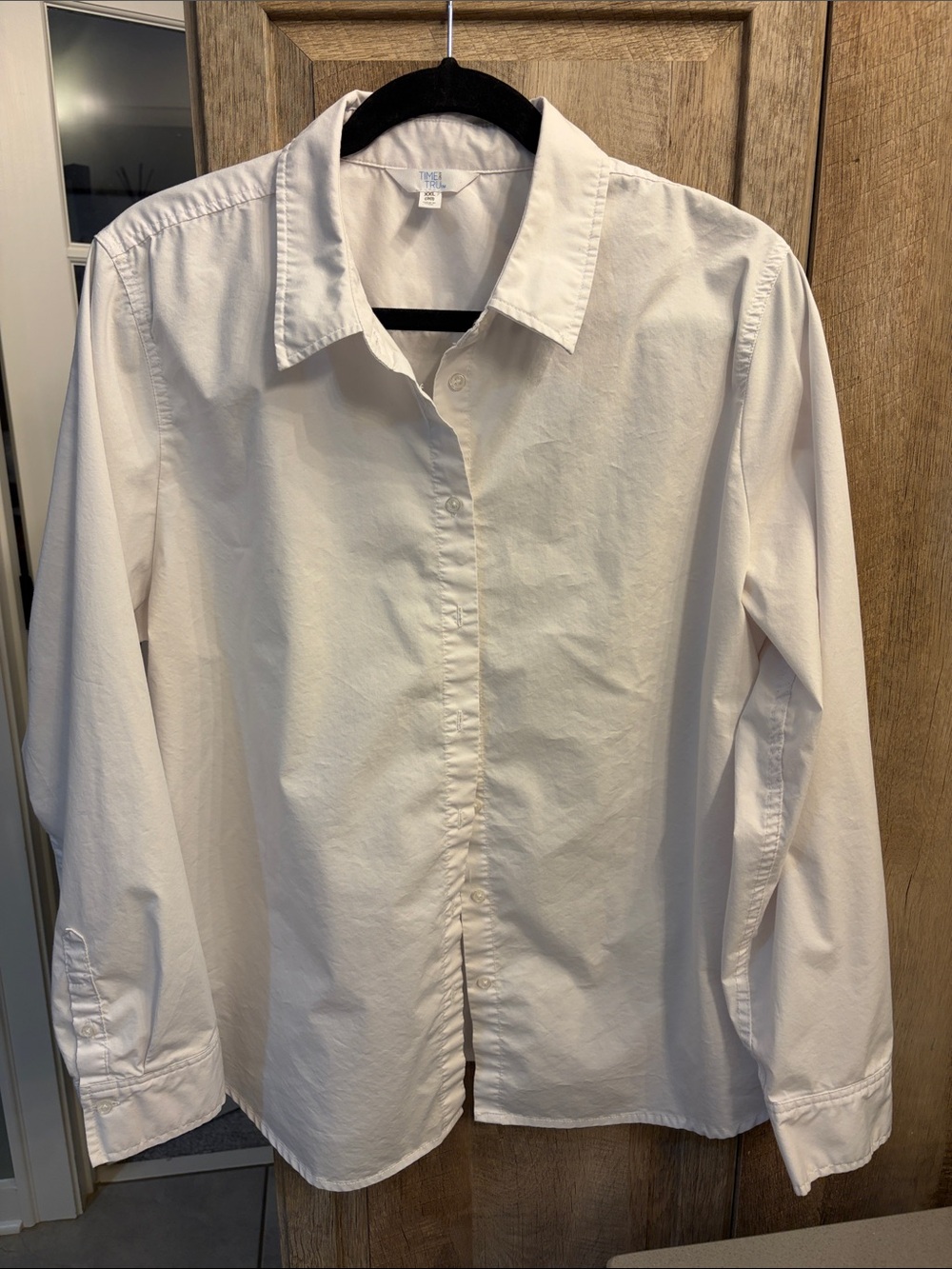 Time and Tru XXL 20 basic White Button-Down Shirt artist or uniform shirt